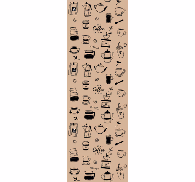 Coffee Motif kitchen wallpaper - TenStickers