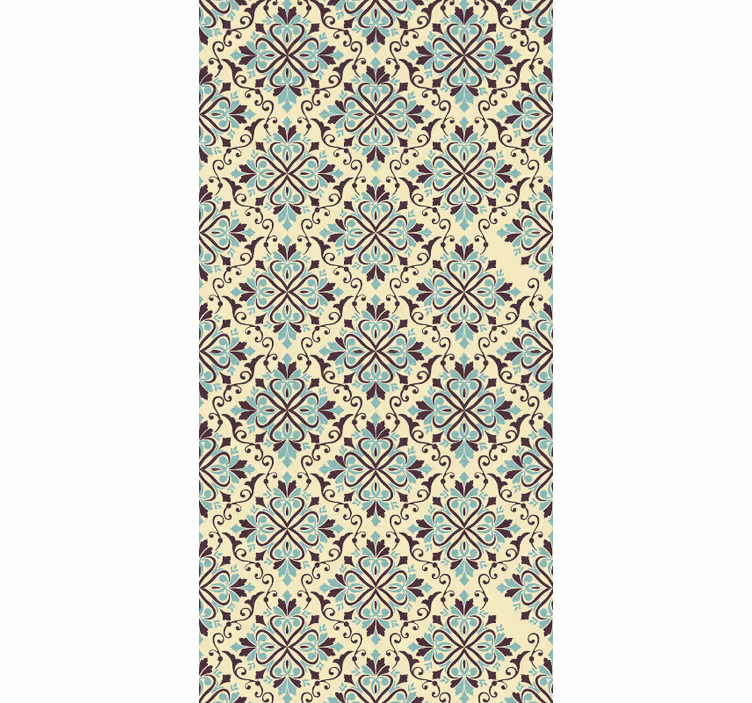 Ornate Tile Design tile wallpaper - TenStickers