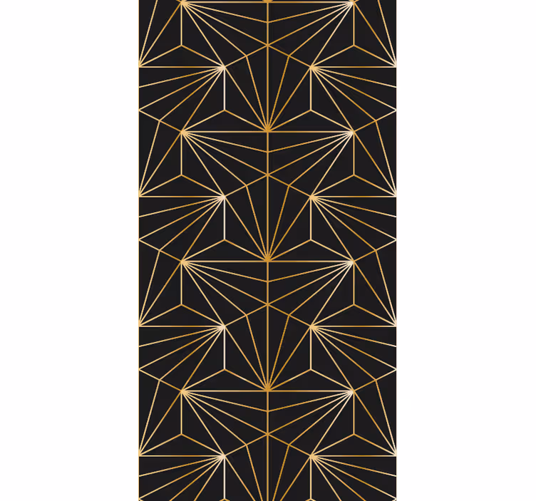 Geometric Lines Fusion geometric wallpaper - TenStickers