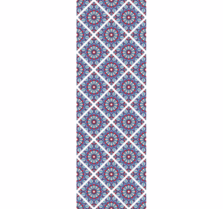 Mandala square pattern tile wallpaper - TenStickers