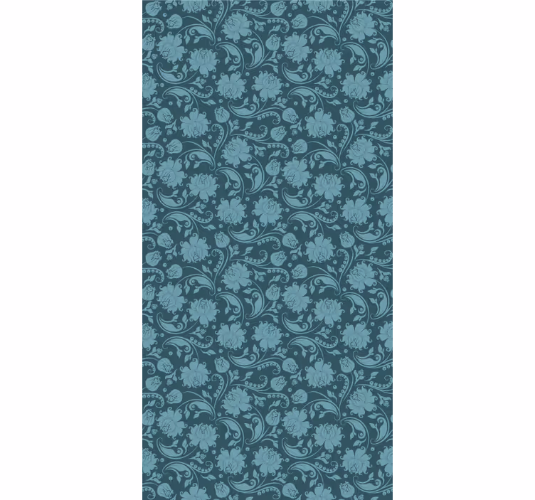 Ornate Flourish Pattern floral ornament wallpaper - TenStickers