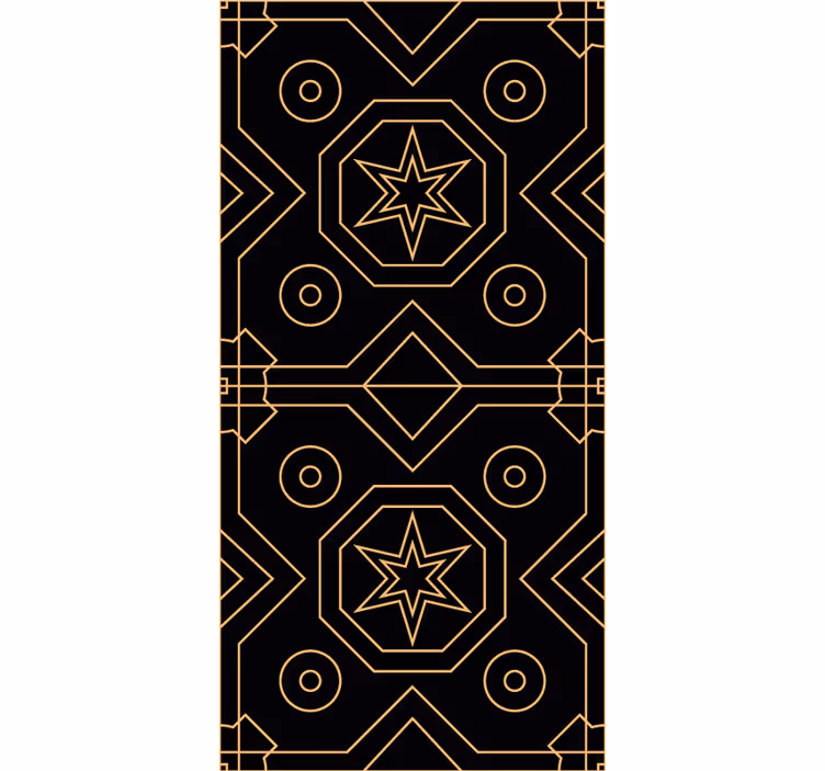 Geometric Star Symmetry geometric wallpaper - TenStickers