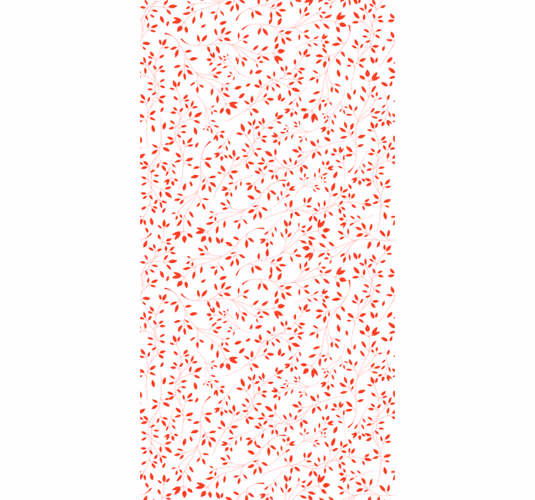 Red Branch Pattern leaf wallpaper - TenStickers