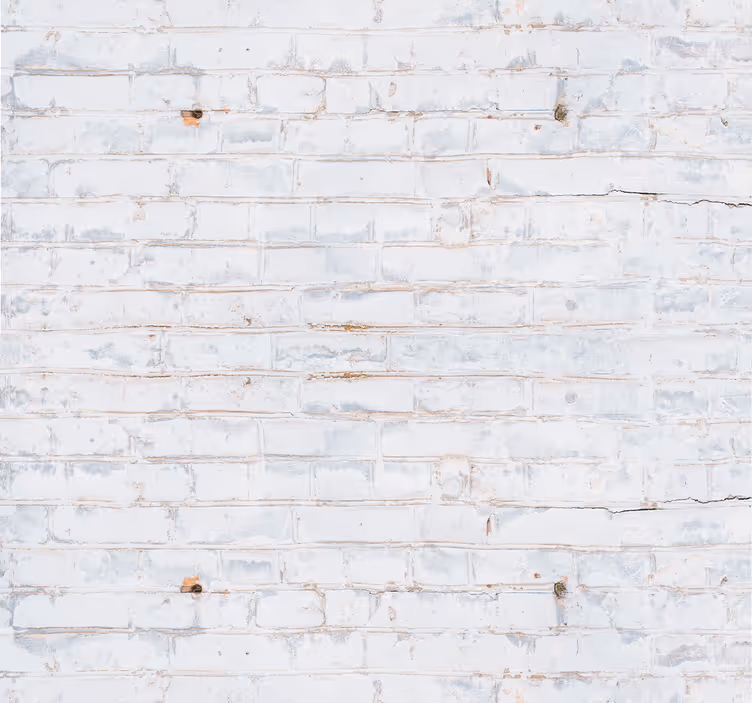 White Brick Facade brick wallpaper - TenStickers