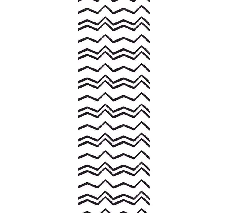 Geometric Zigzag geometric wallpaper - TenStickers
