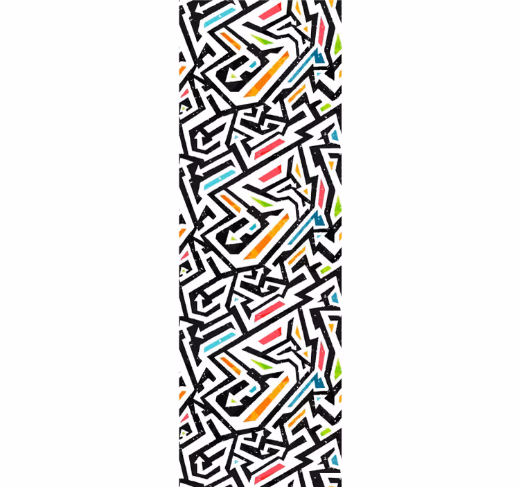 Teenager wallpaper geometric mayhem - TenStickers