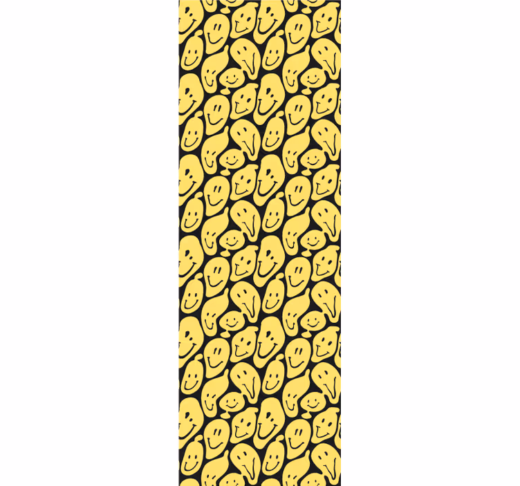 Smiling Faces Pattern modern wallpaper - TenStickers