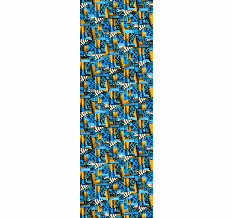 Geometric Interlace geometric wallpaper - TenStickers