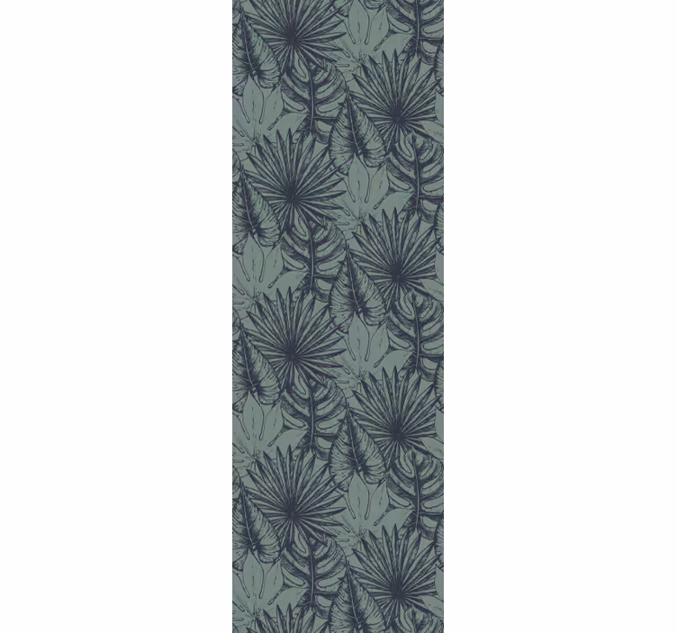Palm Leaf Pattern leaf wallpaper - TenStickers