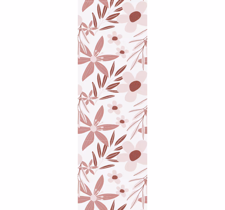 Pink daisy flowers wallpaper - TenStickers