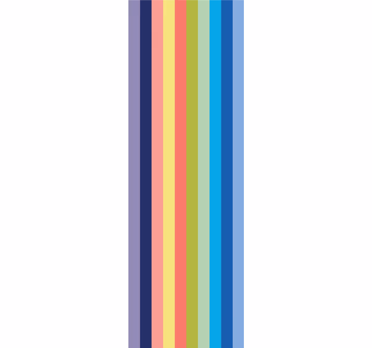 Vibrant Striped Pattern horizontal striped wallpaper - TenStickers