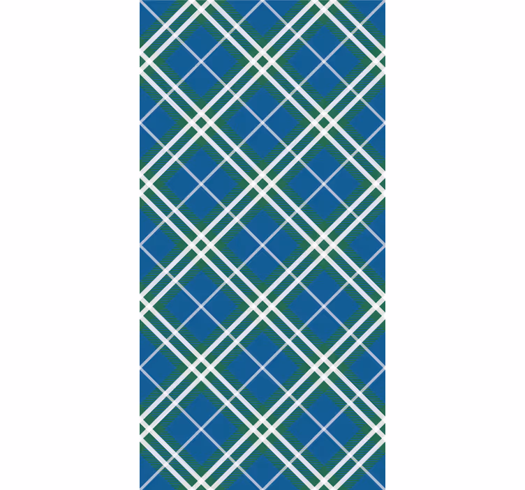 Geometric Plaid geometric wallpaper - TenStickers
