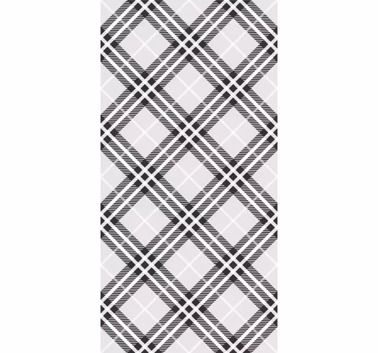 Linear Diamond Pattern geometric wallpaper - TenStickers