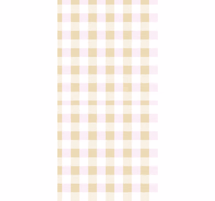 Gingham Check square wallpaper - TenStickers