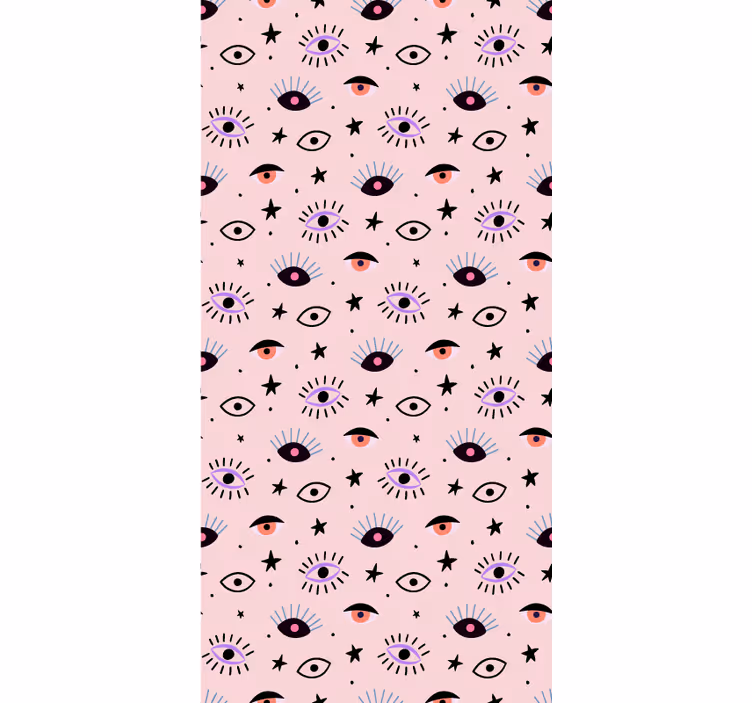 Eyes in a vintage style vintage wallpaper - TenStickers