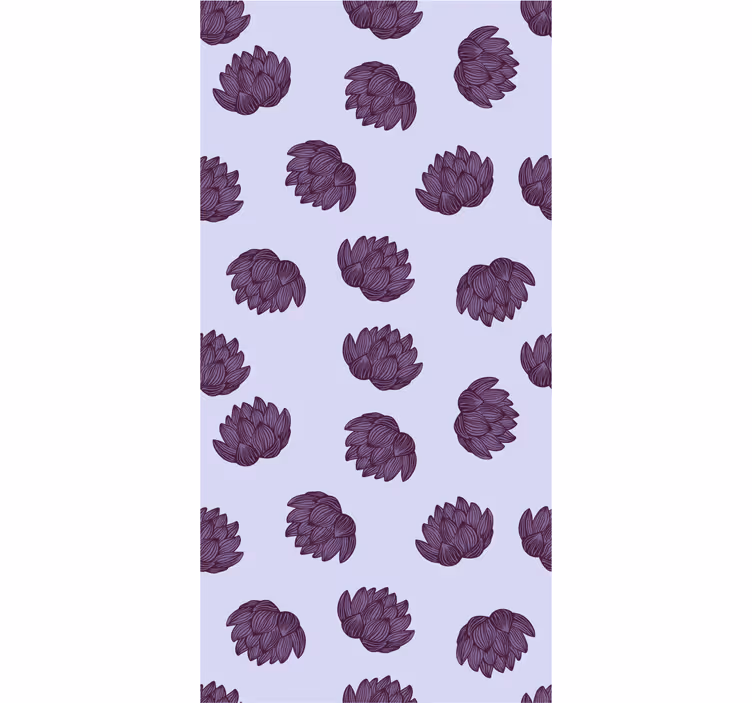 Floral Pattern Simplicity flower wallpaper - TenStickers