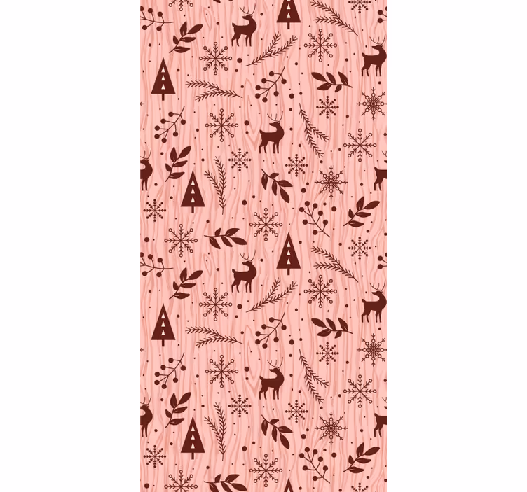 Forest with stag animal wallpaper - TenStickers