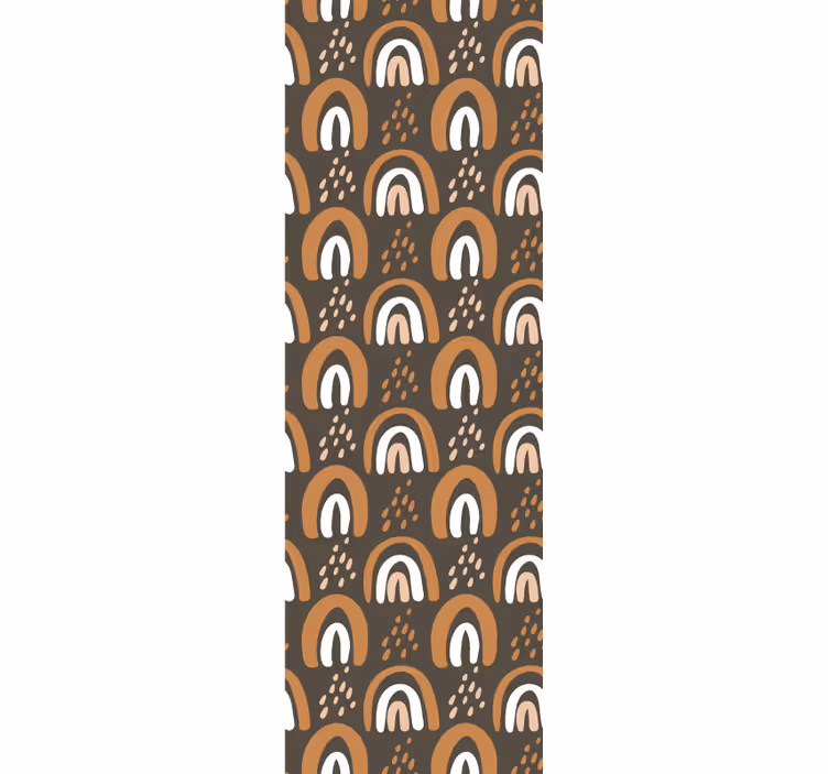 Geometric Arc Motif geometric wallpaper - TenStickers