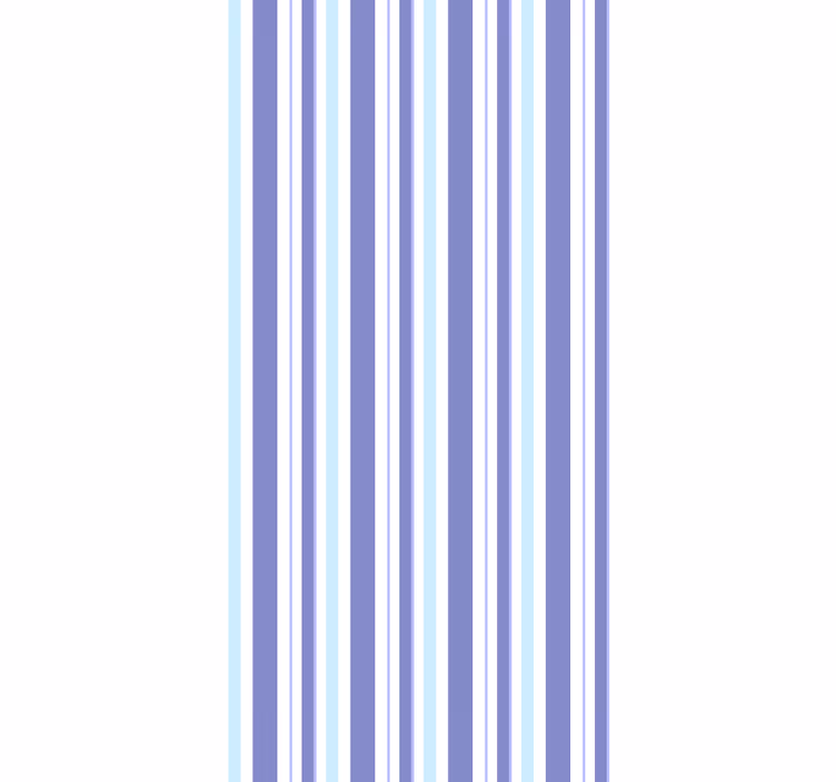Striped Wall Detail horizontal striped wallpaper - TenStickers