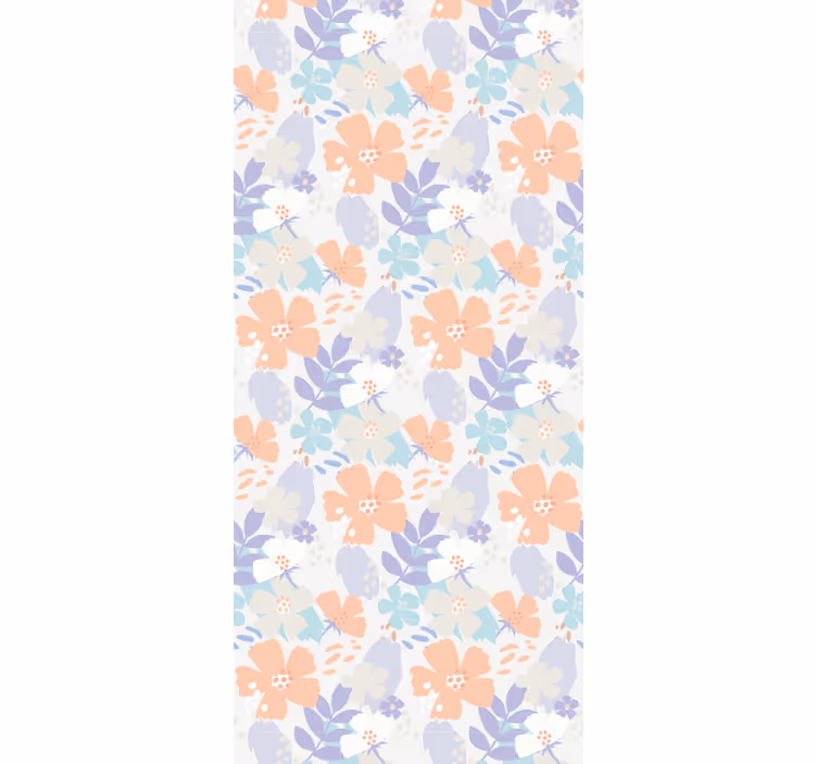 Floral Petal Print flower wallpaper - TenStickers