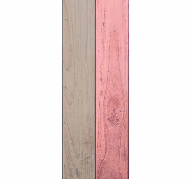 Pink and grey wood effect  wallpaper - TenStickers