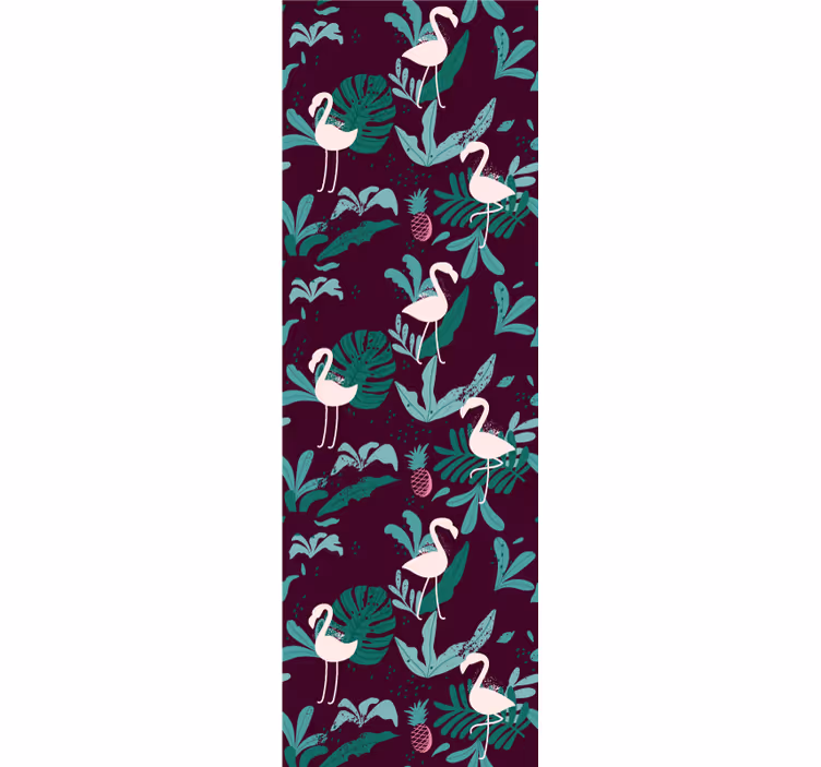 Tropical Flamingo animal wallpaper - TenStickers