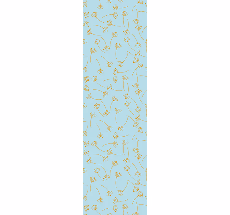 Botanical Line Art flower wallpaper - TenStickers