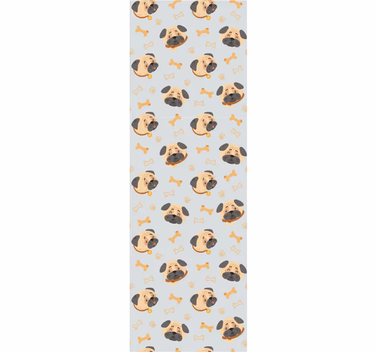 Puppy Pattern dogs wallpaper - TenStickers