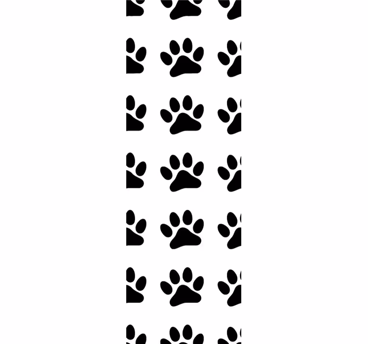 Paw Pattern Design cat wallpaper - TenStickers