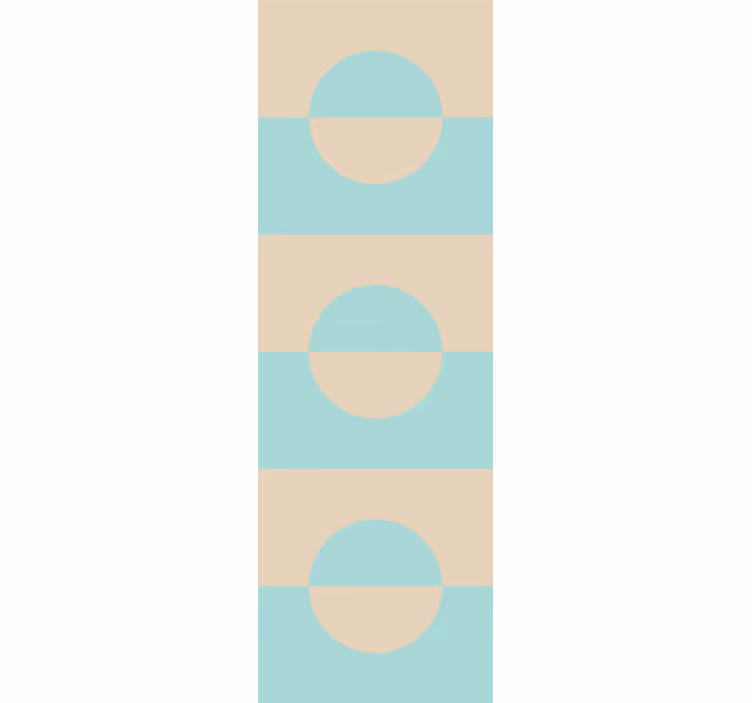 Striped Circle Pattern geometric wallpaper - TenStickers