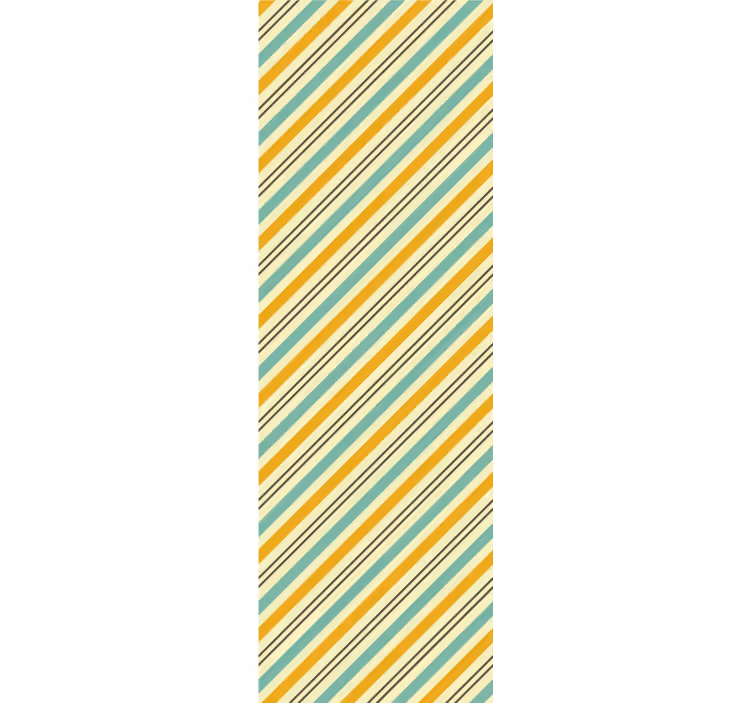 Striped Diagonal Pattern horizontal striped wallpaper - TenStickers