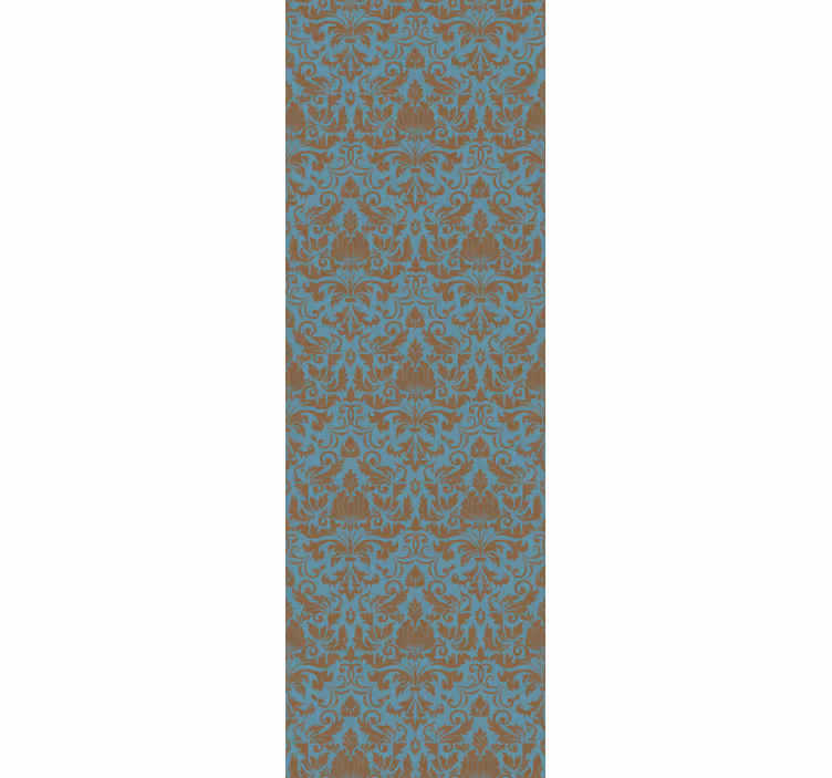 Baroque wallpaper with decorative leaf patterns - TenStickers