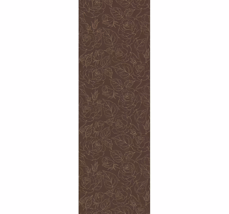 Rose minimalistic pattern flower wallpaper - TenStickers