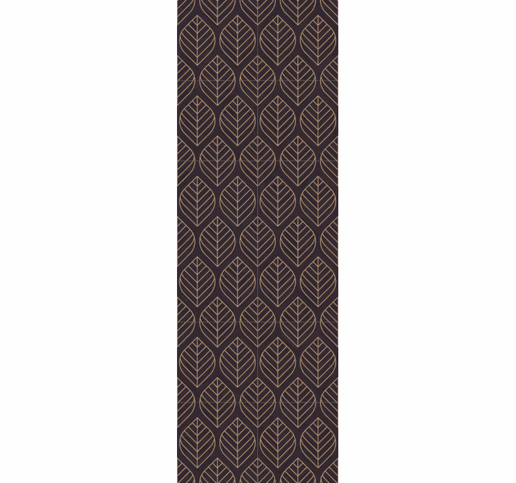 Leaf Pattern Elegance leaf wallpaper - TenStickers
