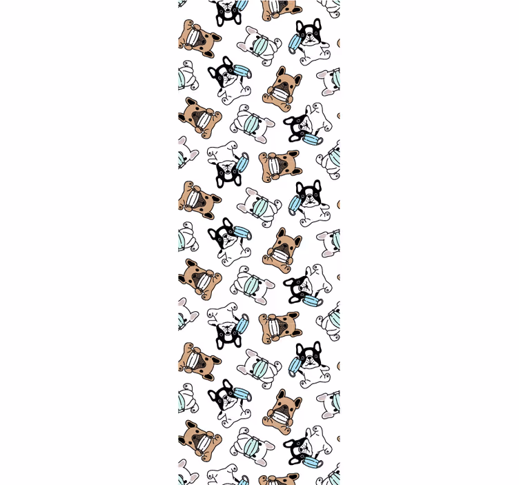 Canine Skaters dogs wallpaper - TenStickers