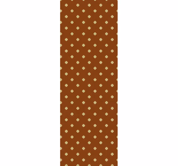 Brown cross pattern home office wallpaper - TenStickers