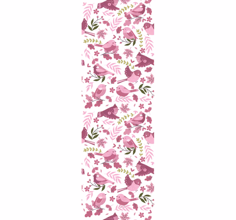 Bird Illustration birds wallpaper - TenStickers