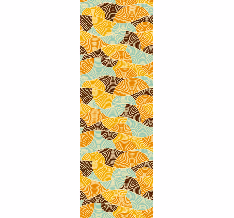 Geometric Waves geometric wallpaper - TenStickers