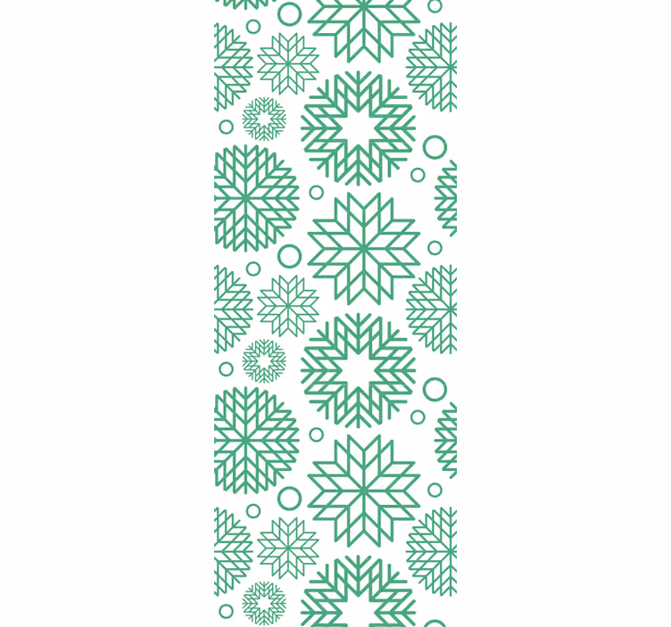 Geometric Blossoms geometric wallpaper - TenStickers