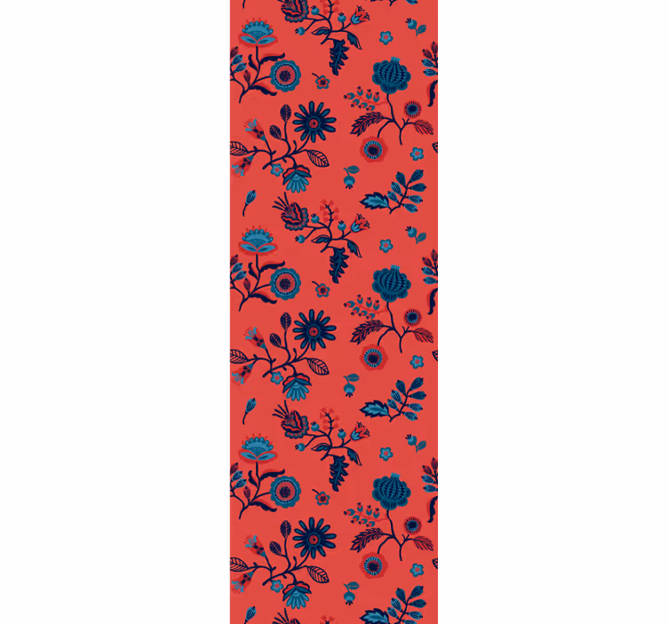 Floral Pattern Overlay floral ornament wallpaper - TenStickers