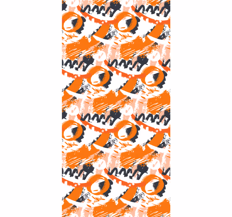 Abstract orange strokes Abstract wallpaper - TenStickers