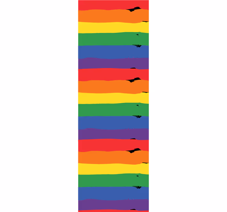 Rainbow Striped Background striped wallpaper - TenStickers