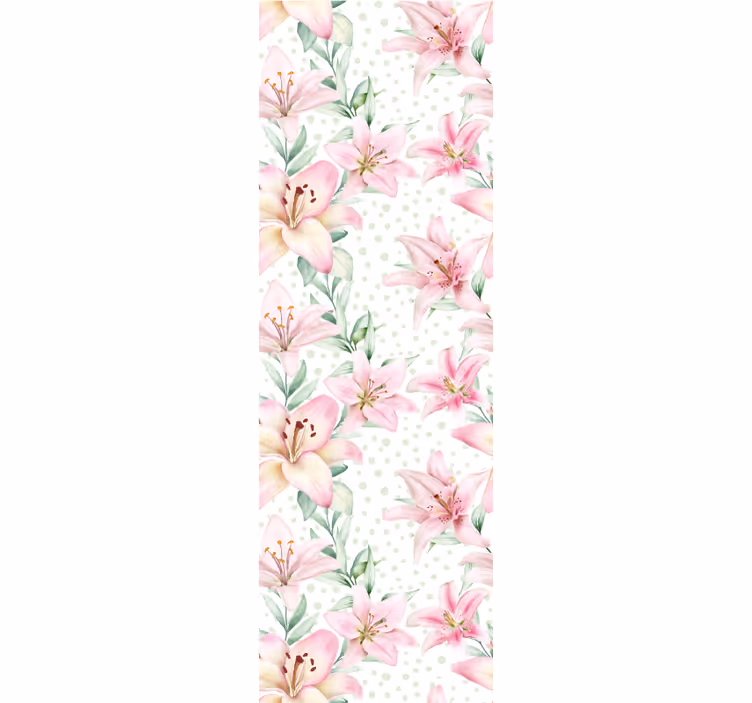 Aquarella botanical wildflower flower wallpaper - TenStickers