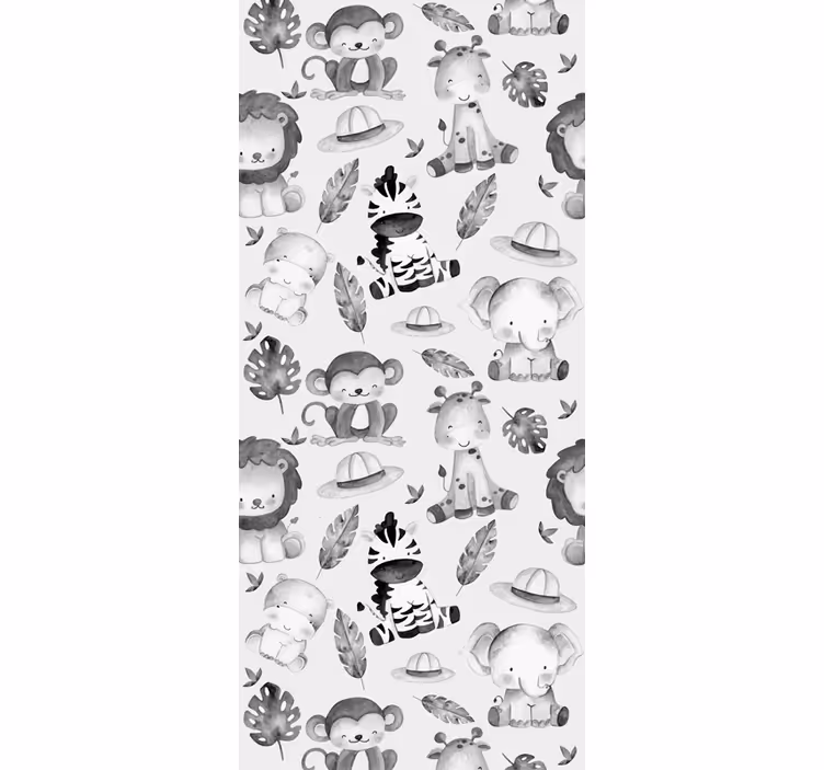 Safari Friends animal wallpaper - TenStickers