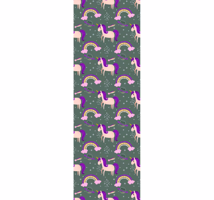 Mythical Creatures and Colorful Arches animal wallpaper - TenStickers