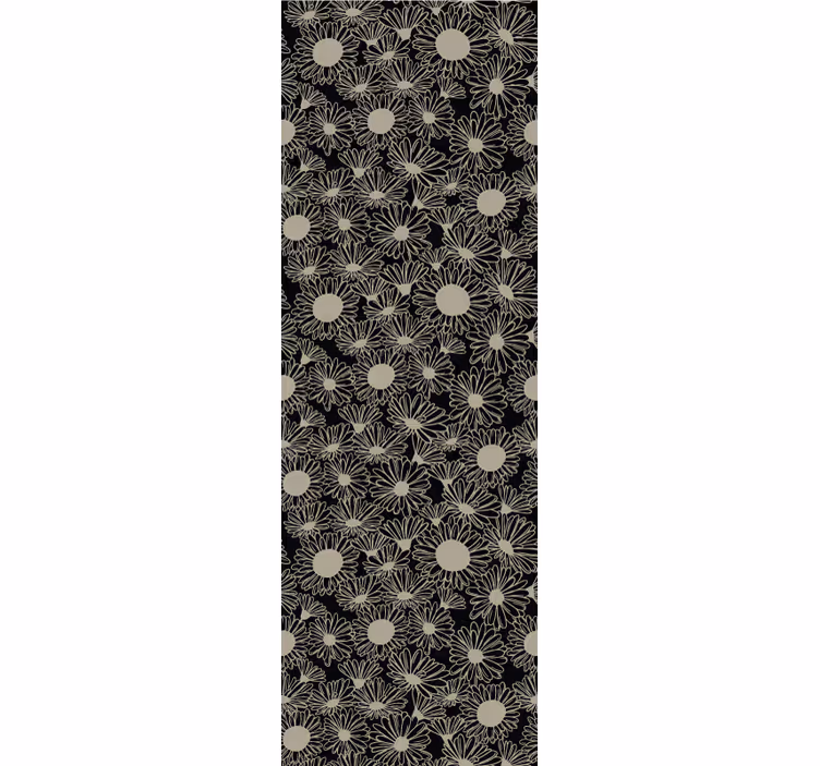 Floral Dotted Pattern floral ornament wallpaper - TenStickers