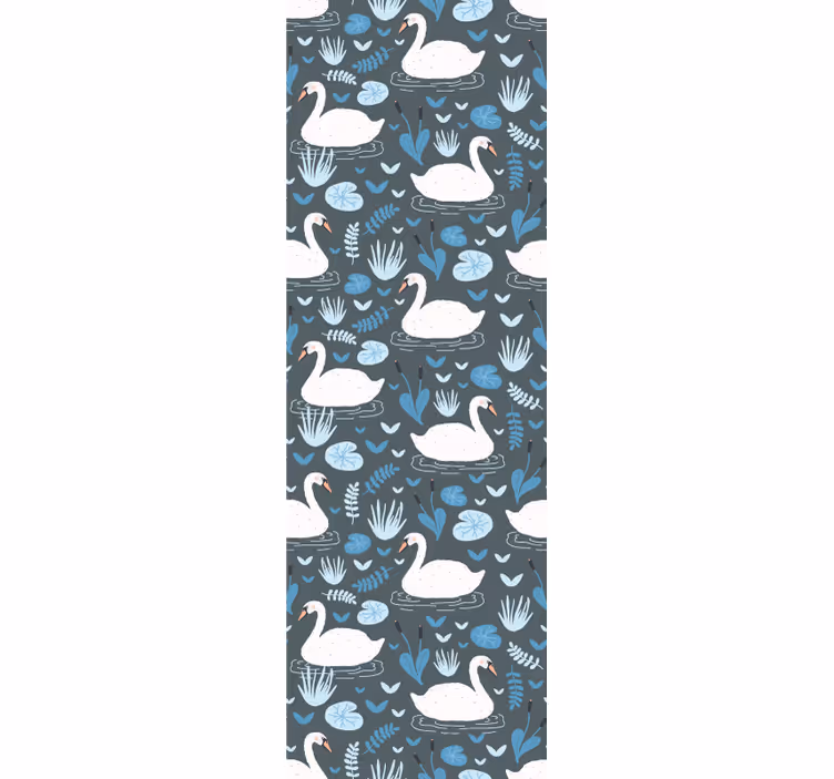 Swan Lake Motif birds wallpaper - TenStickers