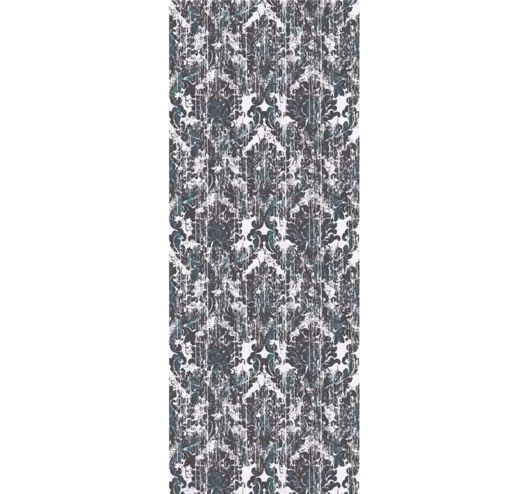 Distressed Damask tile wallpaper - TenStickers