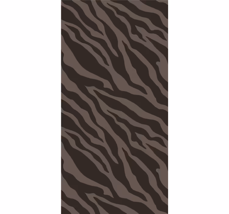 Zebra wallpaper stylish black and brown design - TenStickers