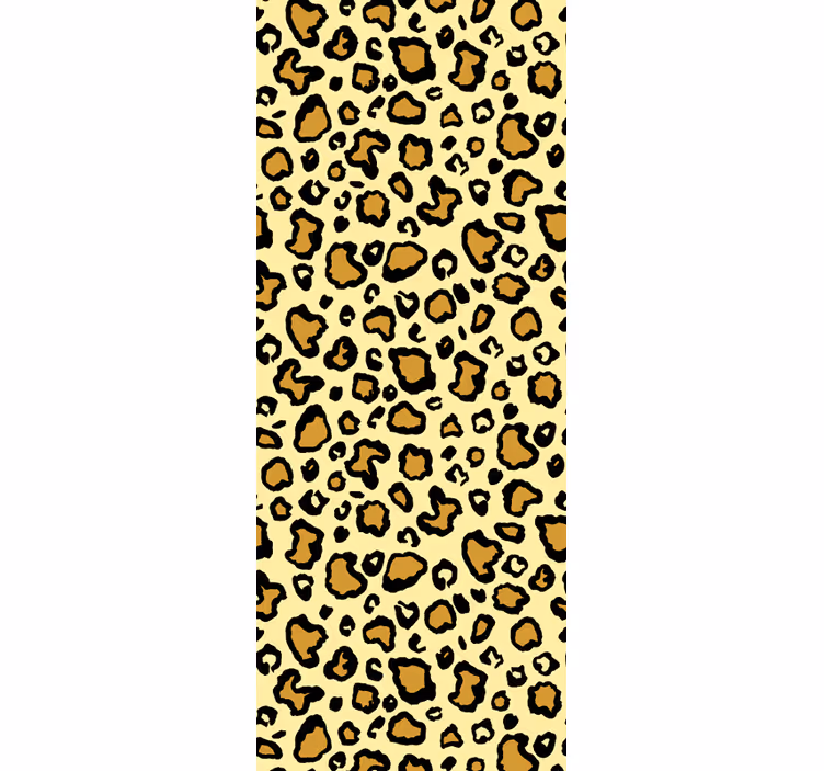 Leopard print classic pattern room wallpaper - TenStickers